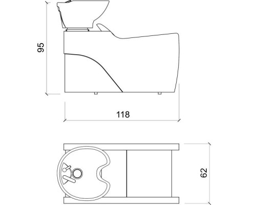 Мойка парикмахерская FLATIRON 1P