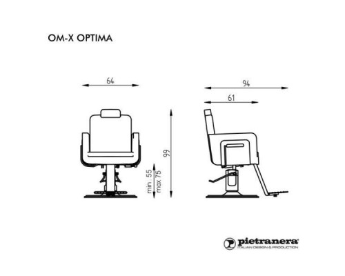 Кресло парикмахерское OM-X UNISEX